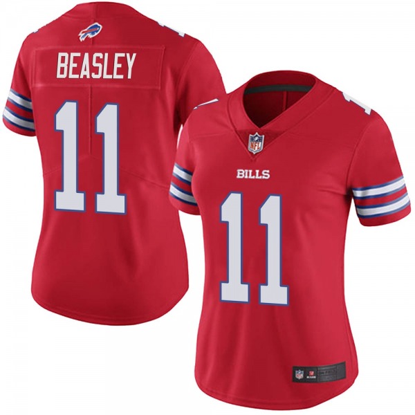 Women's Buffalo Bills #11 Cole Beasley Red Vapor Untouchable Limited Stitched NFL Jersey